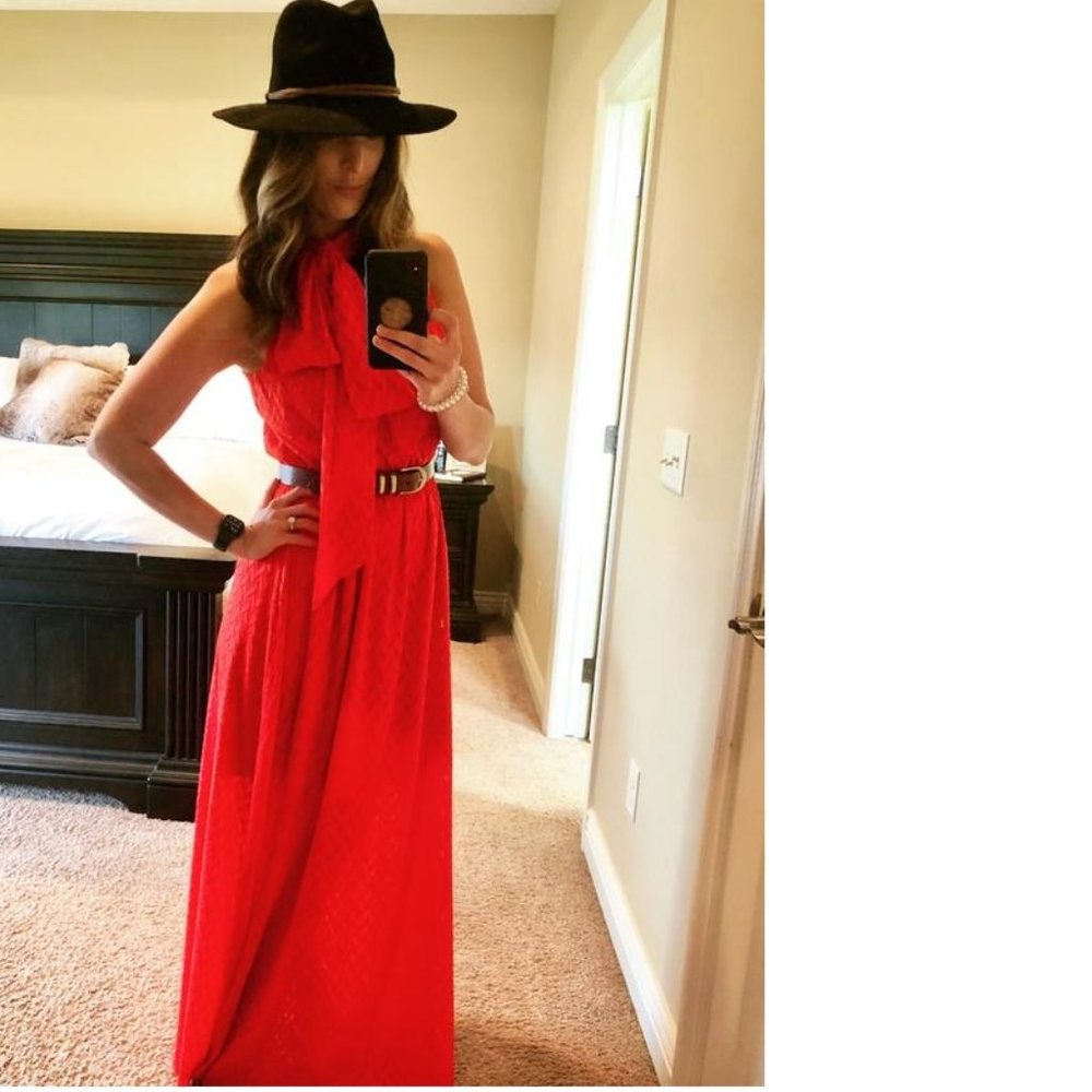 ANTHROPOLOGIE SACHIN & BABI CECELIA TIE-Neck DRESS - Picture 9 of 9